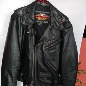 Men's Leather Heavy Duty Harley Davidson Bomber